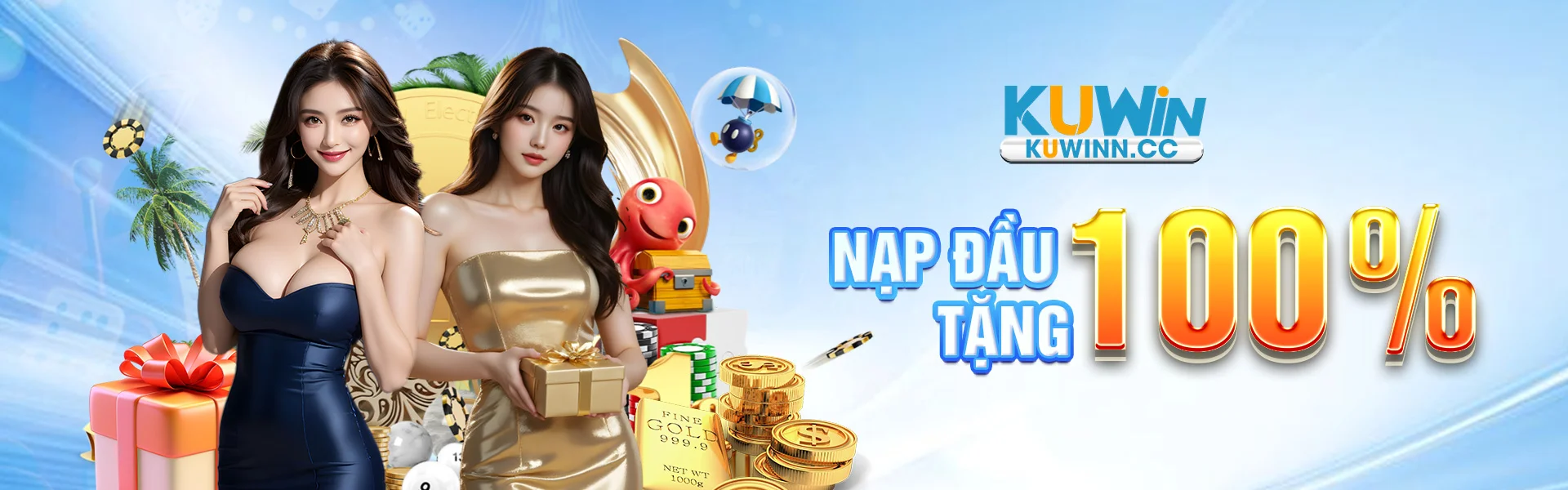 Nạp đầu tặng 100%
